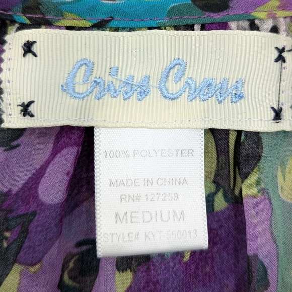 Bundle Of 7 Blouse Medium Lightweight Women's Floral Office Wear Business Casual - Picture 3 of 16